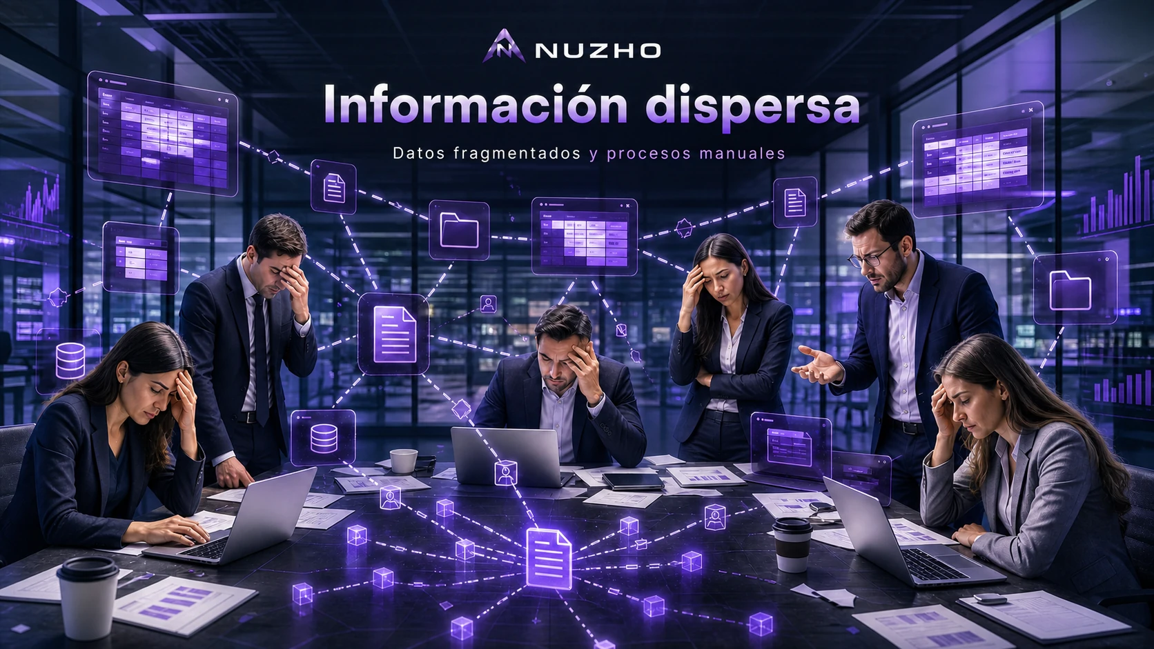 Información empresarial desorganizada